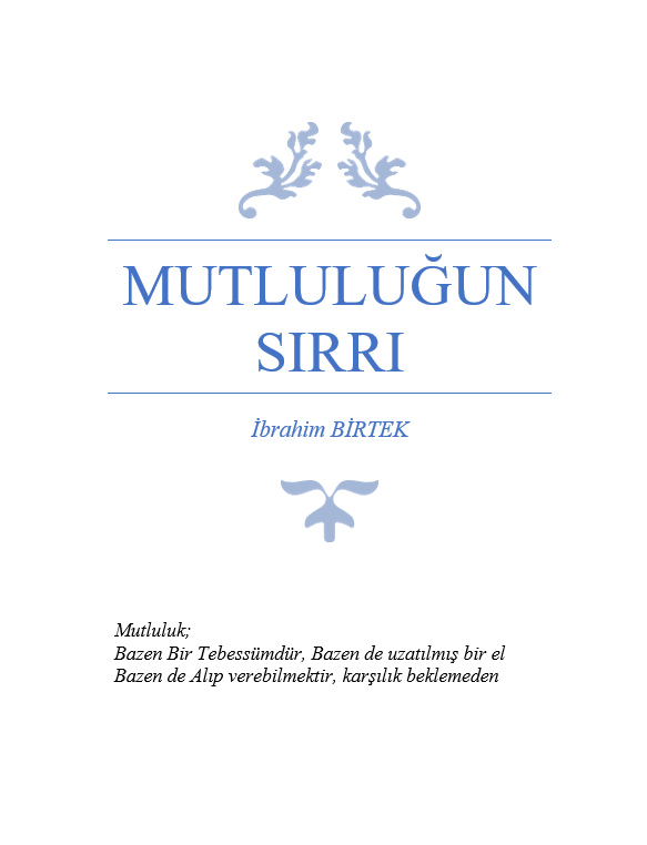 Mutluluğun Sırrı kitap kapağı
